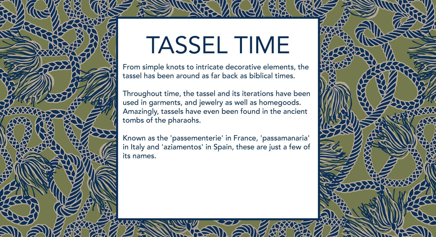 Tassel Time 